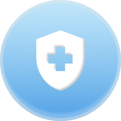 Icon of shield with cross in center